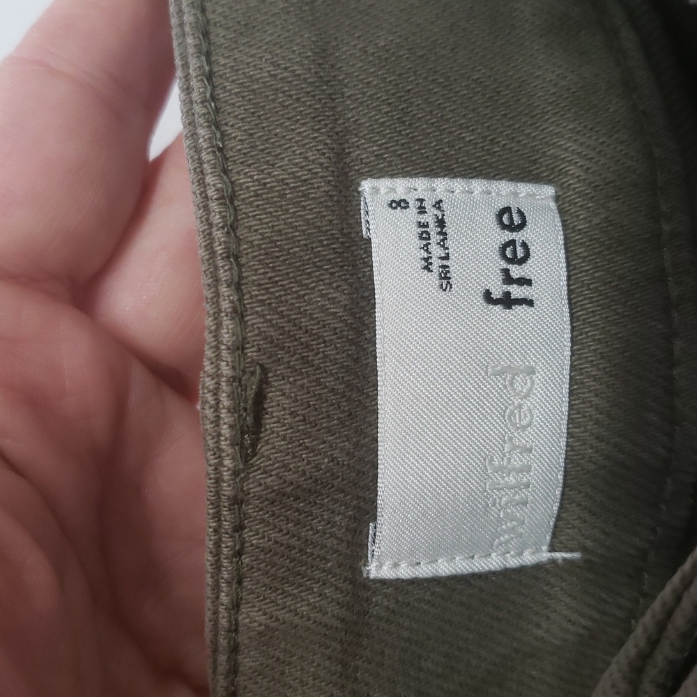 Wilfred Free X Aritzia Pants Women's 8 Modern Cargo Olive Green Utility Tapered - Picture 6 of 13